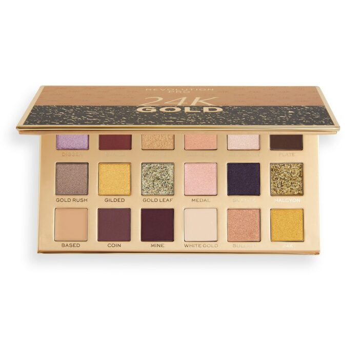 Paleta senki i pigmenata REVOLUTION PRO 24k Gold 18g - Slika 2