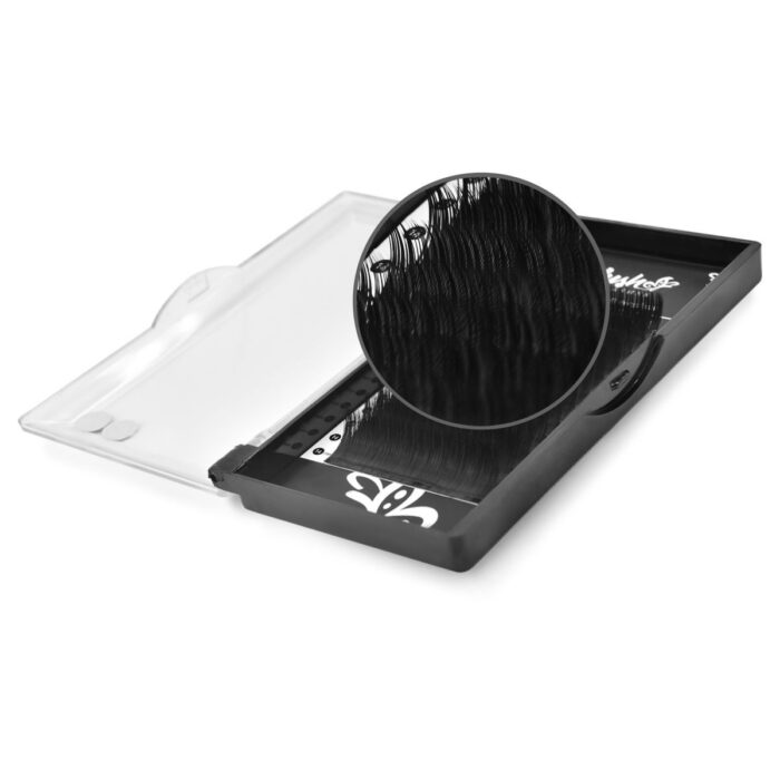 Svilene trepavice za ruski volumen BLUSH C-kriva 14mm - Slika 2