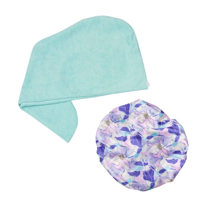 Set kapa za tuširanje i turban CALA Floral Dreams 69256 - Slika 2