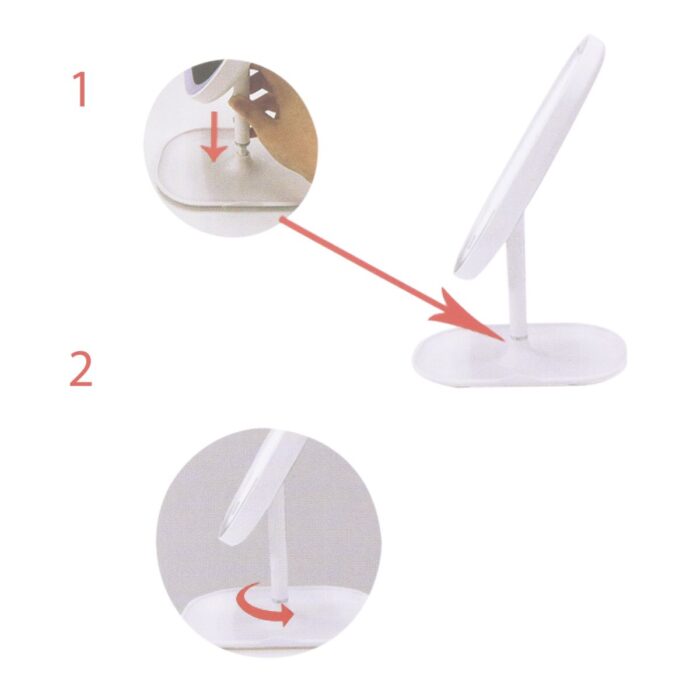 Kozmetičko ogledalo sa LED svetlom MR-L1061 - Slika 2