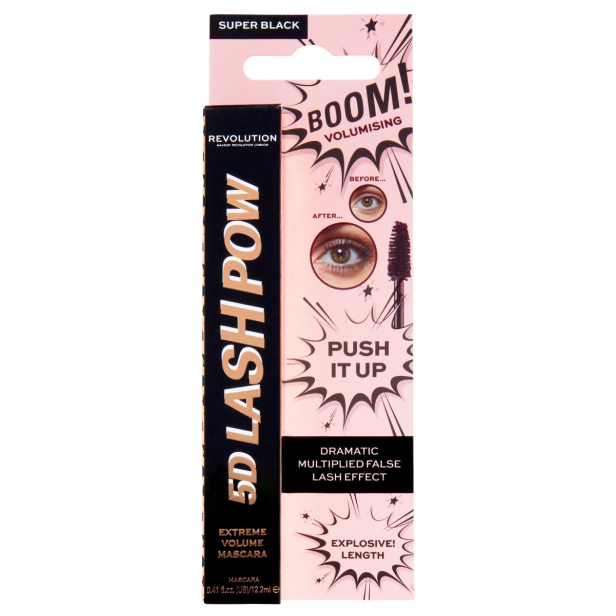 Maskara za volumen trepavica MAKEUP REVOLUTION 5D Lash Pow 12.2ml - Slika 3