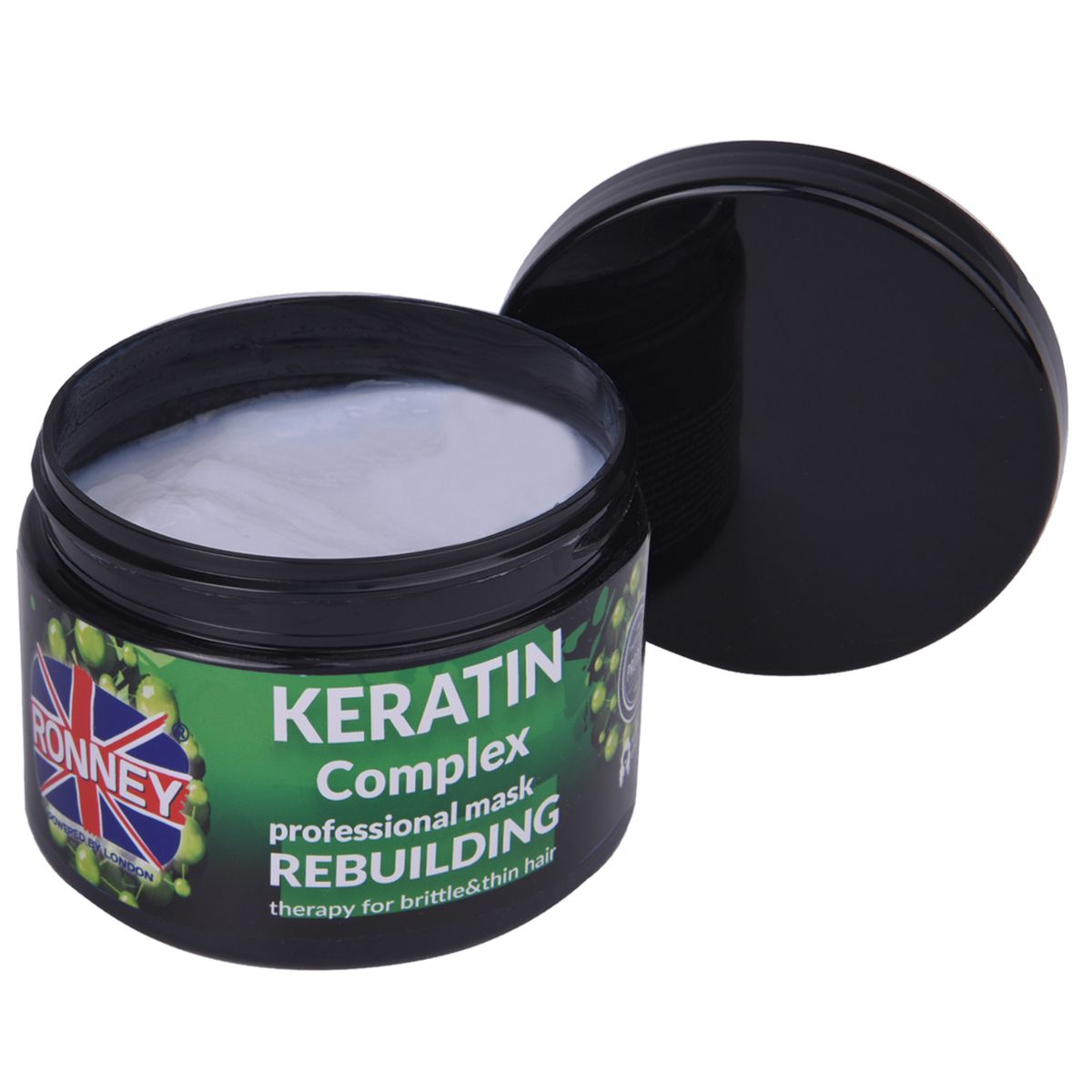 Maska za rekonstrukciju tanke i lomljive kose RONNEY Keratin Complex 300ml - Slika 2