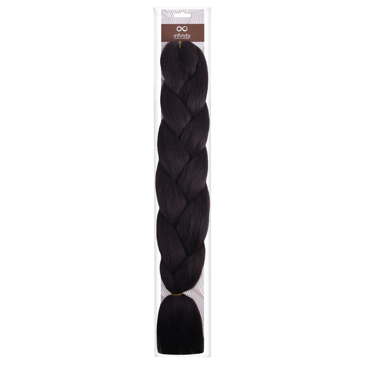 Veštačka kosa za pletenice INFINITY braon 60cm - Slika 2