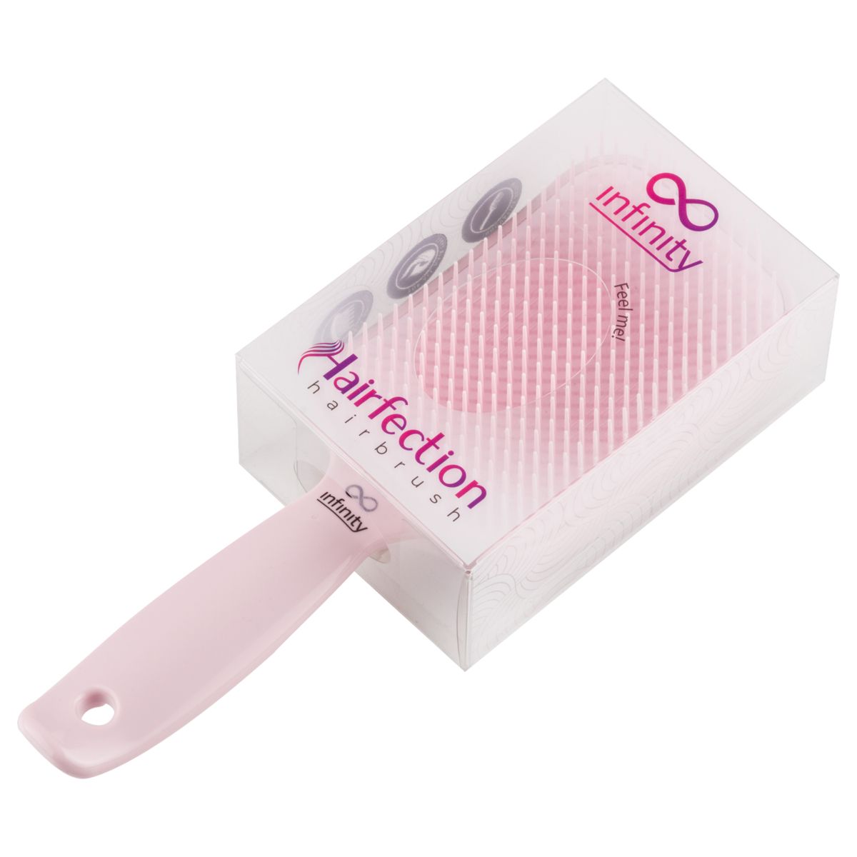 Četka za raščešljavanje kose INFINITY Hairfection svetloroze - Slika 3