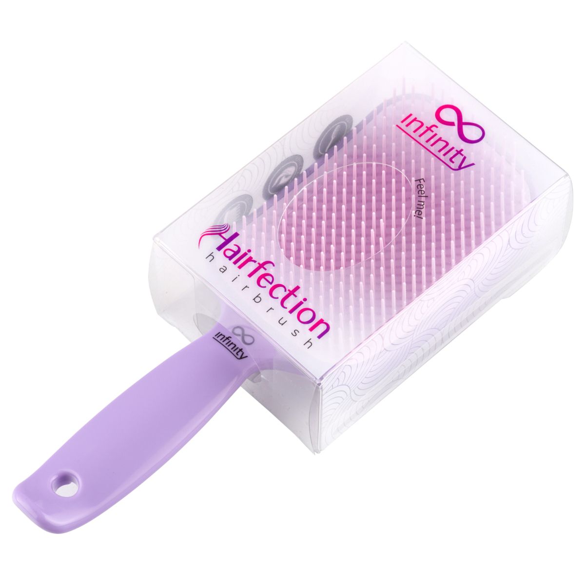 Četka za raščešljavanje kose INFINITY Hairfection lavanda-roze - Slika 3