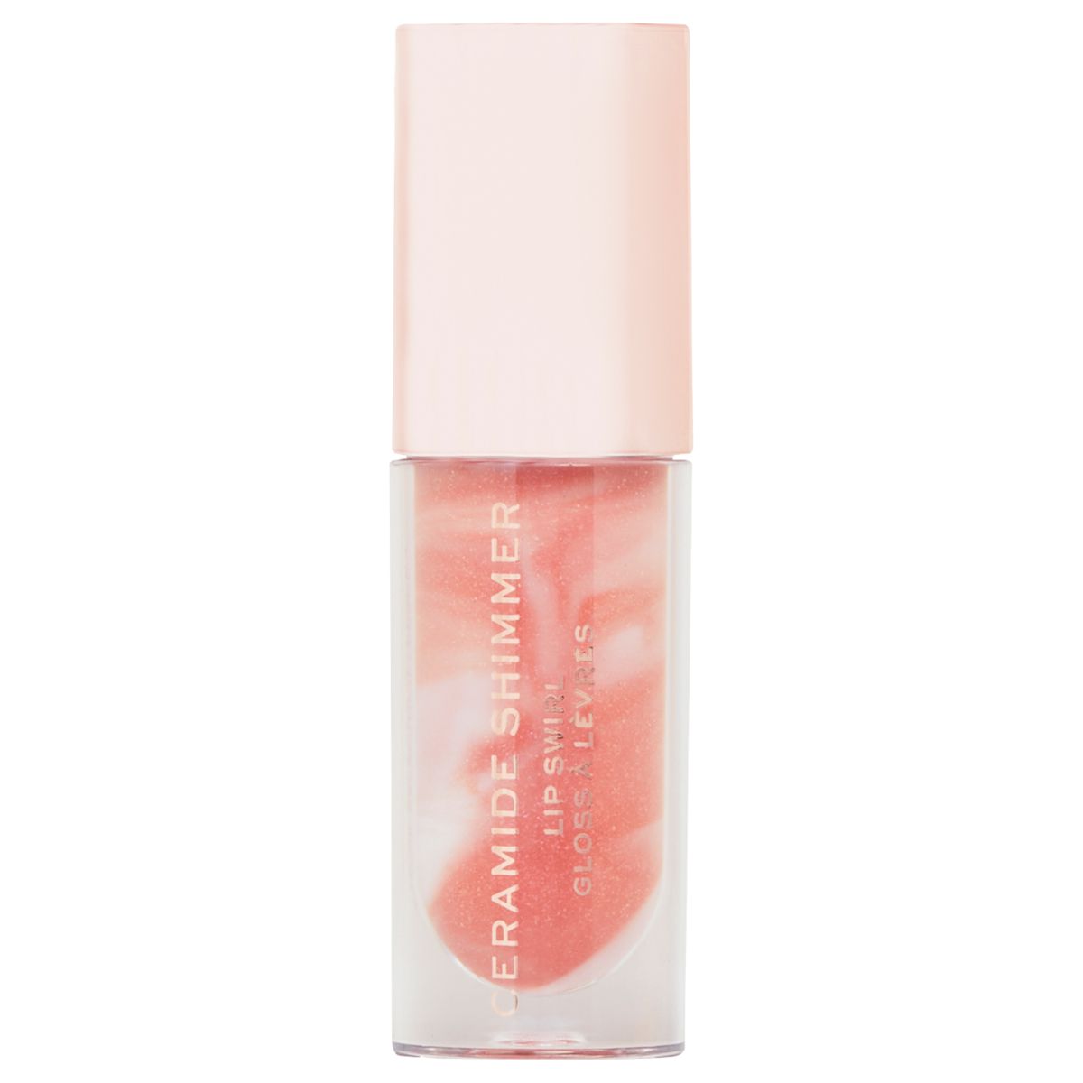 Sjaj za usne MAKEUP REVOLUTION Ceramide Lip Swirl Glitz Nude 4.5ml - Slika 2